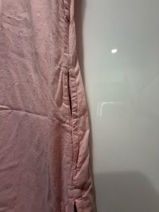 Pink Sleeveless Button-Down Dress