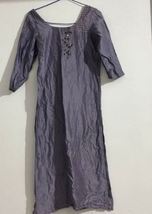Elegant Lavender Kurta with Embellishments