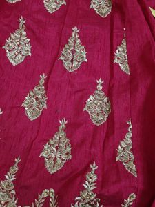 Elegant Pink Embroidered Gown