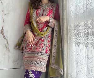Designer Party Wear Top Nd Kurti Set