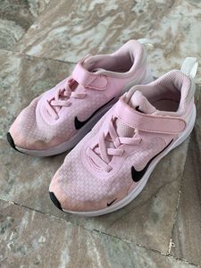 Pink Nike Sneakers with Velcro Straps