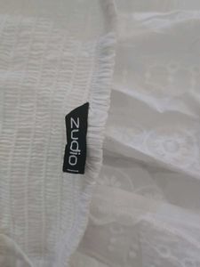 White Tiered Midi Dress