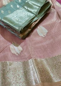 Banarsi Silk Border Saree With Blouse