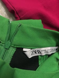 Vibrant Green Short Sleeve Dress