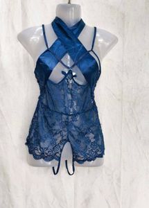 21216. Navy Blue net bodysuit