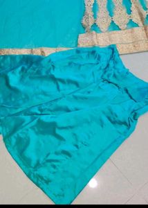 Stunning Teal &amp; Coral Lehenga Choli