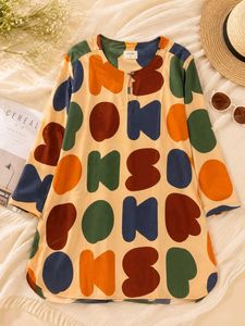 Funky Letter Print Kurta