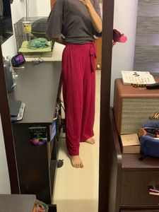 Stylish Red Wide Leg Pants