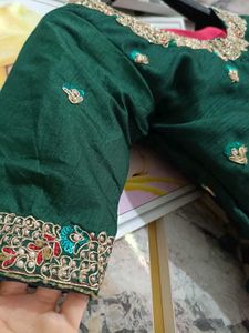 Designer saree with blause red sare