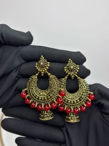 Exquisite Traditional Gold Tone Earrings