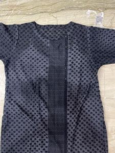 Elegant Black Embroidered Kurta