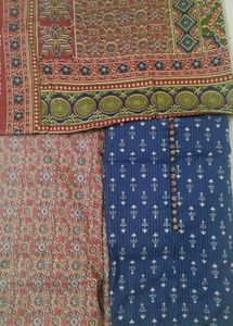 Trending unstiched  suit set with Dupatta