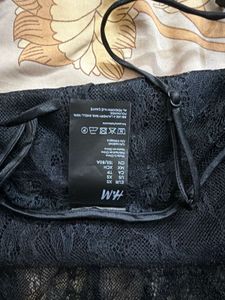 H&amp;M Black Lace Maxi Dress