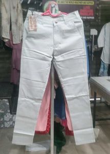 White Casual Trousers
