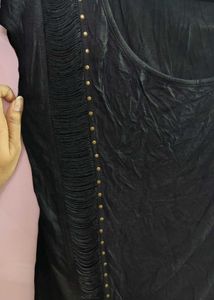Black Studded Cut-Out T-Shirt
