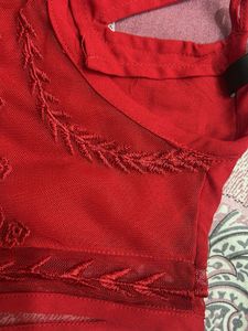 Red Indo-western Top