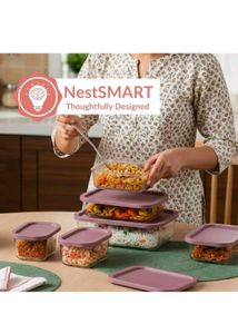 Glass Food Storage Containers - Set of 7