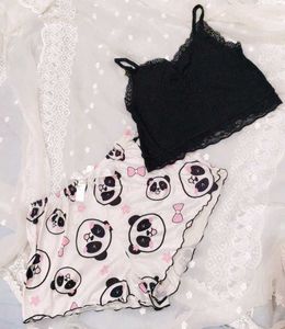 Cute Panda Pajama Set