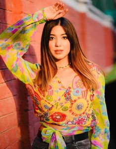 Bohemian Garden Wrap Blouse