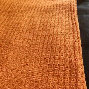Orange Knit Tank Top