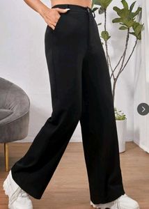 Classic Black Wide-Leg Pants
