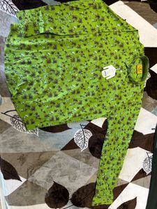 Men's Green Floral Print Shirt