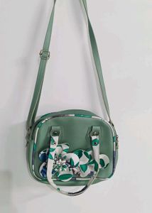 Cute Green Floral sling Bag