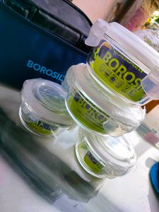 New Borosil Set Of 4 Lunch Box Se
