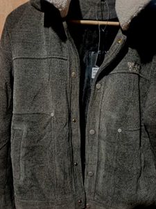 unisex Grey Corduroy Jacket