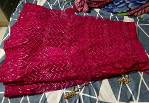 Lehenga Pink Color Full Embroidery For Womens
