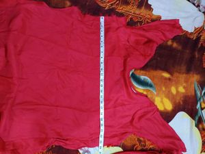 Red Embroidered Kurta Set