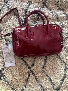 Chic Cherry Red Sling Bag