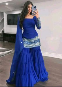 Stunning Blue Lehenga Choli Set
