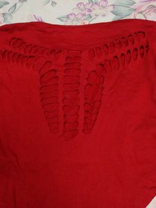 Stylish Crop Top With Unique Back