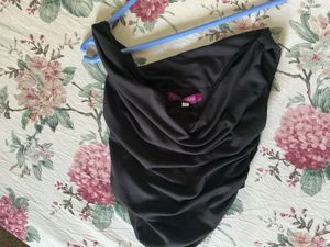 Stylish Brown Drape Top