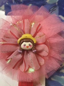 Cute Flower Headband with Doll Charm
