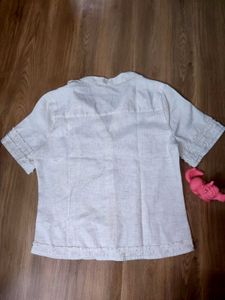 Classic White Button-Up shirt top