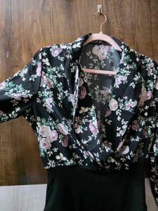 Chic Floral Print Bodysuit