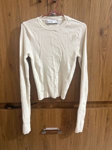 Ribbed Knit Cropped Top