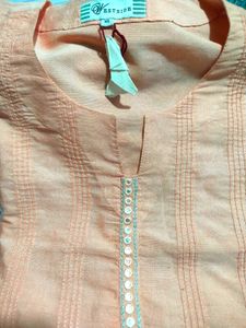 Westside Kurta Set With Floral Dupatta