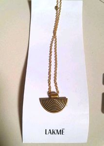 Boho Style Half Circle Pendant Necklace