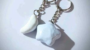 Cute Moon &amp; Star combo Keychains 🌙⭐