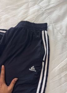 Navy Sports Shorts with Side Stripes