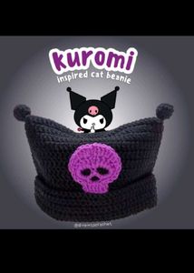 Cute Cat Paw Mittens and kuromi beanie