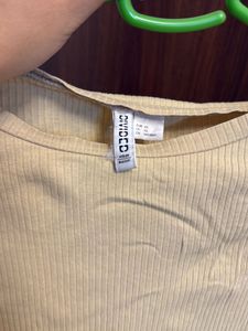 Ribbed Short Sleeve Top