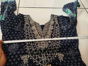 Beautiful Blue &amp; Teal Ethnic Kurta Set