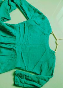 Green Embroidered Kurta Set