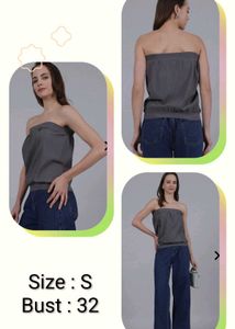 Stylish Grey Tube Top
