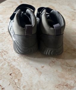 Stylish Grey High-Top Sneakers