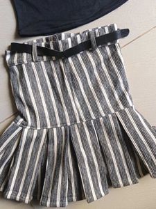 Cute Girl's Top &amp; Skirt Set, used once